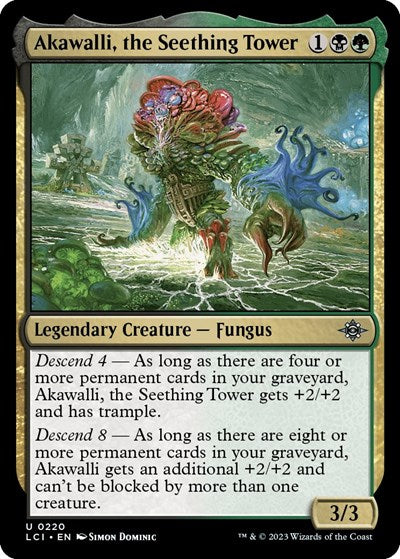 Akawalli, the Seething Tower (The Lost Caverns of Ixalan) Medium Play Foil