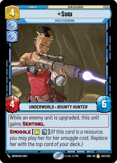 Sugi Hired Guardian (Shadows of the Galaxy) Near Mint Foil