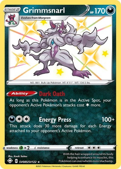 Grimmsnarl (Shining Fates: Shiny Vault) Light Play Holofoil