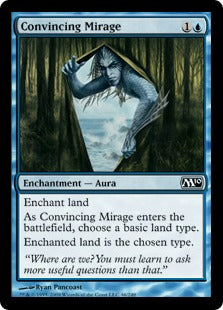 Convincing Mirage (Magic 2010 Core Set) Medium Play Foil
