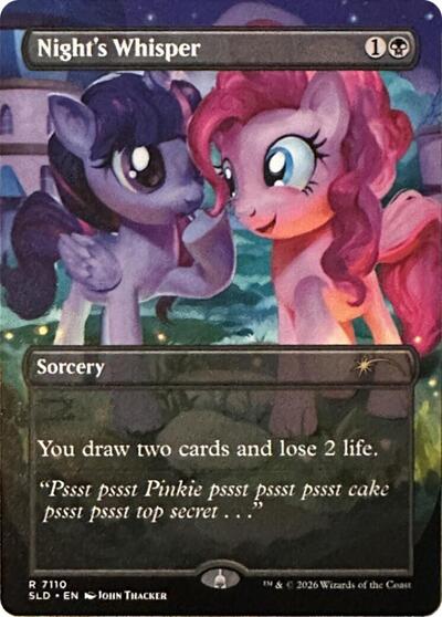 Night's Whisper (7110) (Secret Lair) Near Mint Foil