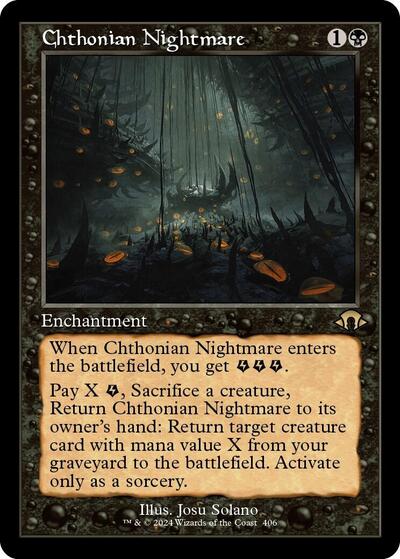 Chthonian Nightmare (Retro Frame) (Modern Horizons 3) Light Play