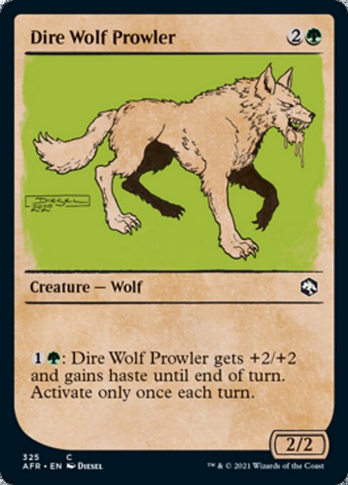 Dire Wolf Prowler (Showcase) (Adventures in the Forgotten Realms) Near Mint Foil