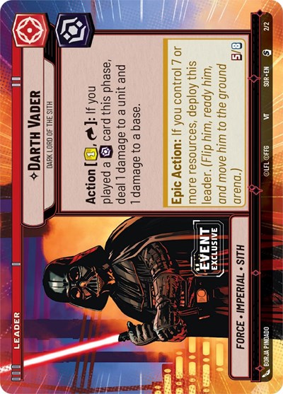 Darth Vader Dark Lord of the Sith (Hyperspace) (Event Exclusive Promos) Near Mint