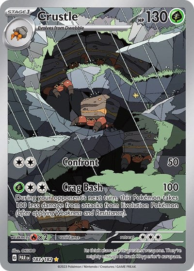 Crustle - 183 (Scarlet and Violet: Paradox Rift) Near Mint Holofoil
