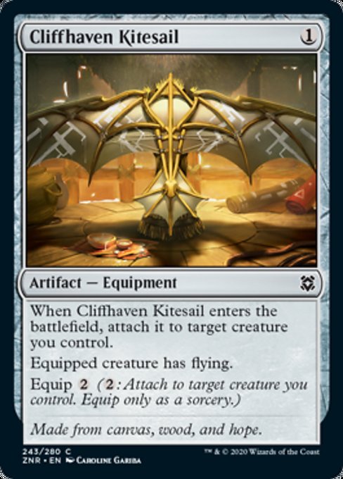 Cliffhaven Kitesail (Zendikar Rising) Light Play Foil