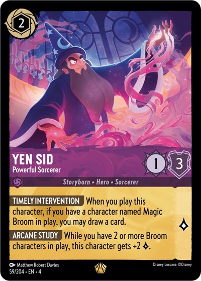 Yen Sid - Powerful Sorcerer (Ursula's Return) Near Mint Cold Foil