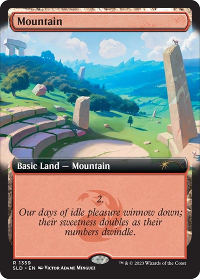 Mountain (1359) (Secret Lair) Near Mint Foil