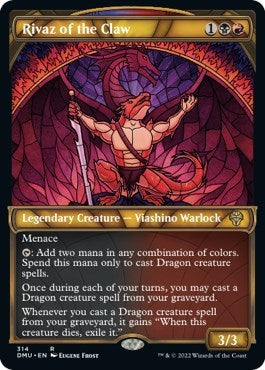Rivaz of the Claw (Showcase) (Dominaria United) Light Play Foil