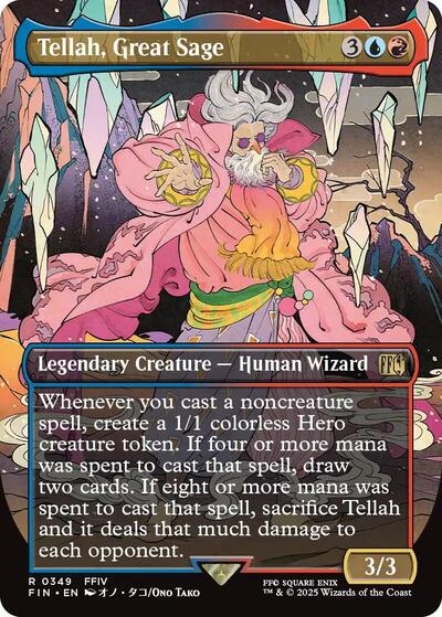 Tellah, Great Sage (Borderless) (Universes Beyond: FINAL FANTASY) Near Mint
