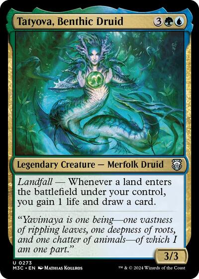 Tatyova, Benthic Druid (Commander: Modern Horizons 3) Light Play