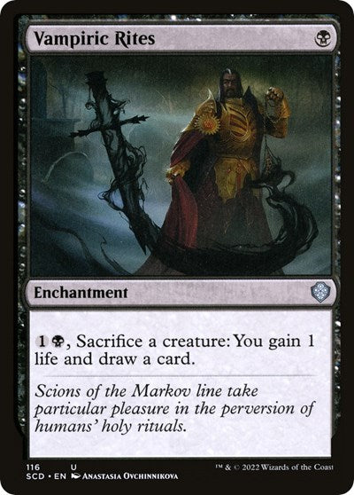 Vampiric Rites (Commander 2022 Starter Decks) Light Play