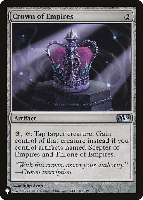 Crown of Empires (The List) Light Play
