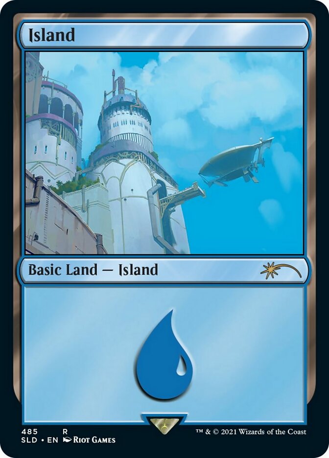 Island 485 (Secret Lair) Medium Play Foil