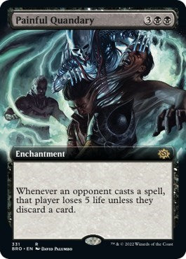 Painful Quandary (Extended Art) (The Brothers' War) Medium Play Foil