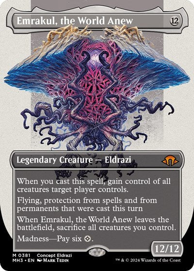 Emrakul, the World Anew (Borderless) (Modern Horizons 3) Light Play