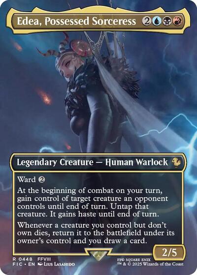Edea, Possessed Sorceress (Borderless) (Commander: FINAL FANTASY) Near Mint Foil