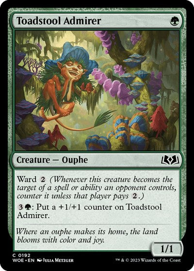 Toadstool Admirer (Wilds of Eldraine) Light Play Foil