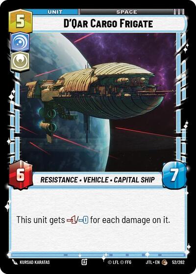 D'Qar Cargo Frigate (Jump to Lightspeed) Near Mint