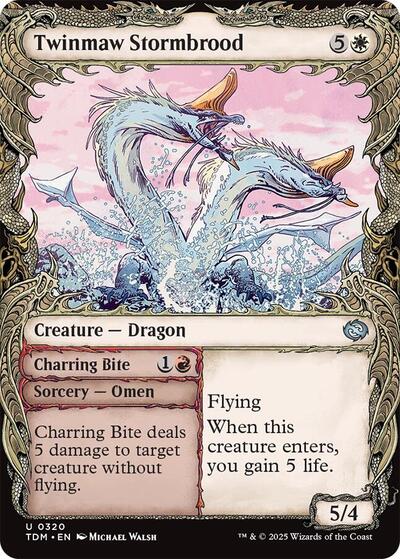 Twinmaw Stormbrood (Showcase) (Tarkir: Dragonstorm) Near Mint