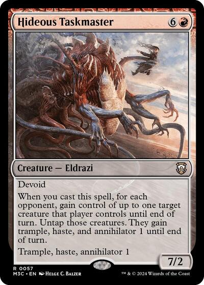 Hideous Taskmaster (Ripple Foil) (Commander: Modern Horizons 3) Near Mint Foil