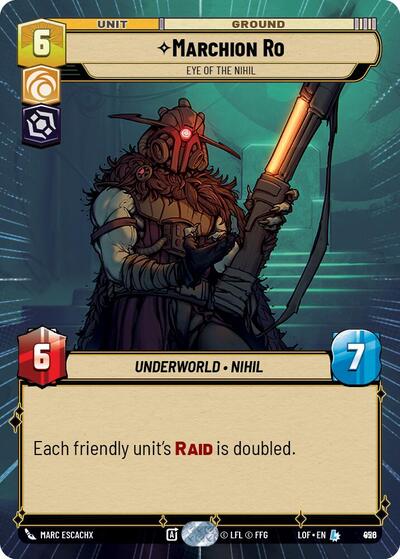 Marchion Ro Eye of the Nihil (Hyperspace Foil) (Legends of the Force) Near Mint Foil