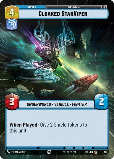 Cloaked StarViper (Hyperspace Foil) (Jump to Lightspeed) Near Mint Foil