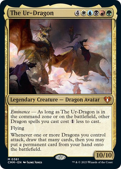 The Ur-Dragon (Commander Masters) Light Play