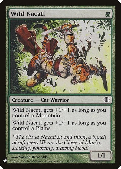 Wild Nacatl (Mystery Booster) Light Play