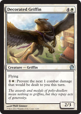 Decorated Griffin (Theros) Light Play Foil