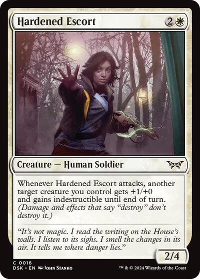 Hardened Escort (Duskmourn: House of Horror) Near Mint
