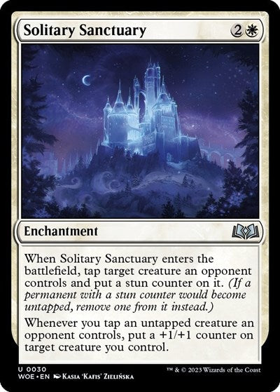 Solitary Sanctuary (Wilds of Eldraine) Medium Play Foil