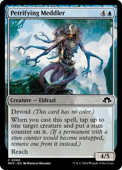 Petrifying Meddler (Modern Horizons 3) Light Play Foil
