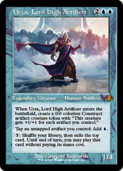 Urza, Lord High Artificer (Retro Frame) (Dominaria Remastered) Near Mint