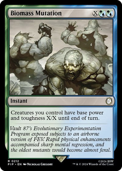 Biomass Mutation (Universes Beyond: Fallout) Near Mint
