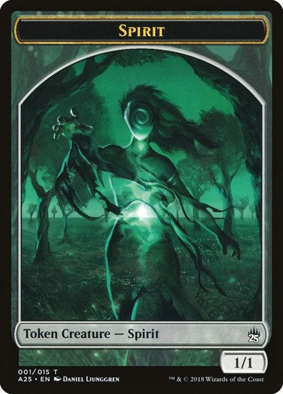 Spirit Token (001) (Masters 25) Light Play