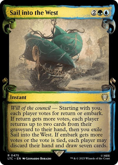 Sail into the West (Showcase Scrolls) (Commander: The Lord of the Rings: Tales of Middle-earth) Near Mint