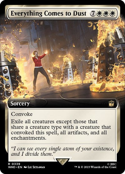 Everything Comes to Dust (Extended Art) (Universes Beyond: Doctor Who) Near Mint