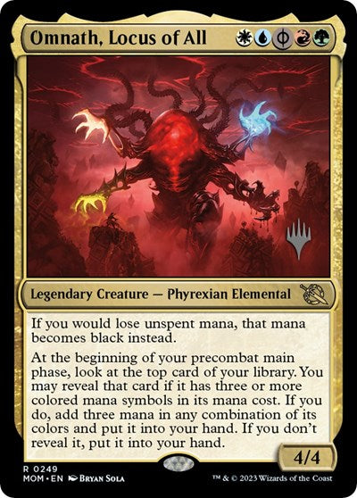 Omnath, Locus of All (Promo Pack: March of the Machine) Light Play Foil