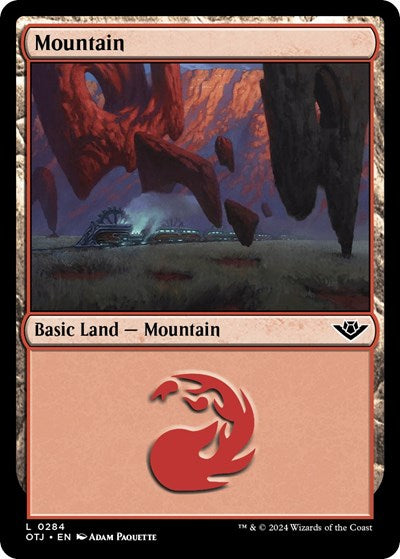Mountain (0284) (Outlaws of Thunder Junction) Light Play Foil