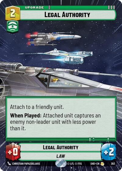 Legal Authority (Hyperspace) (Shadows of the Galaxy) Near Mint Foil
