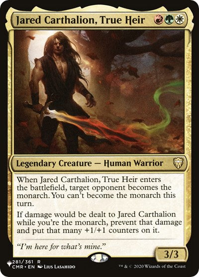 Jared Carthalion, True Heir (The List) Medium Play