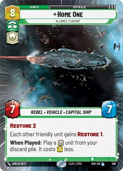 Home One Alliance Flagship (Hyperspace) (Spark of Rebellion) Near Mint