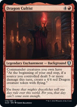 Dragon Cultist (Commander Legends: Battle for Baldur's Gate) Medium Play Foil