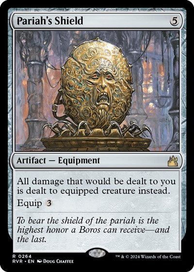Pariah's Shield (Ravnica Remastered) Light Play Foil
