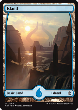 Island (251) (Amonkhet) Heavy Play