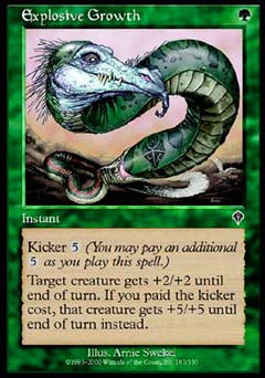 Explosive Growth (Invasion) Medium Play Foil