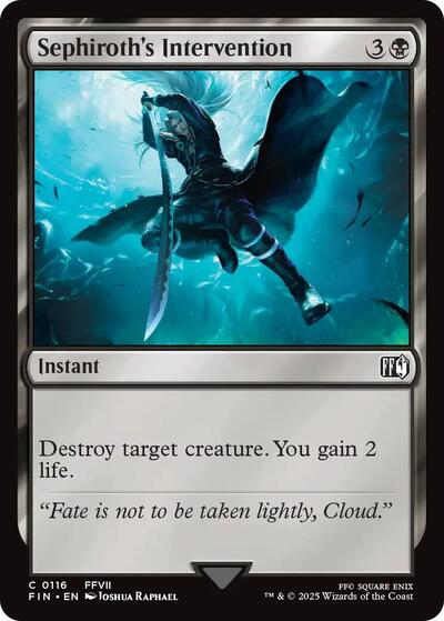 Sephiroth's Intervention (Universes Beyond: FINAL FANTASY) Near Mint Foil
