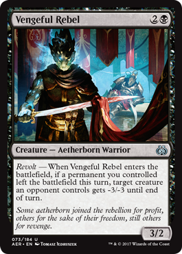 Vengeful Rebel (Aether Revolt) Light Play