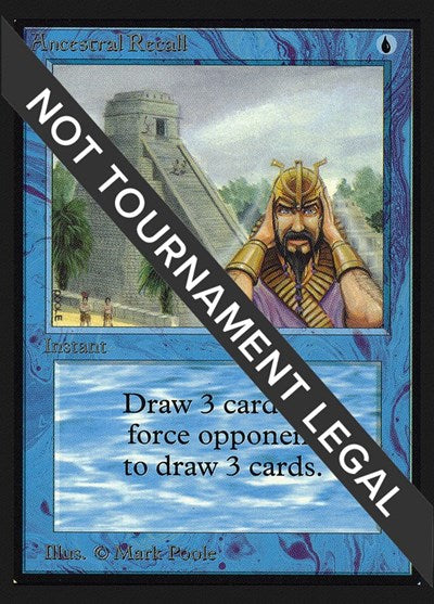 Ancestral Recall (IE) (International Edition) Light Play